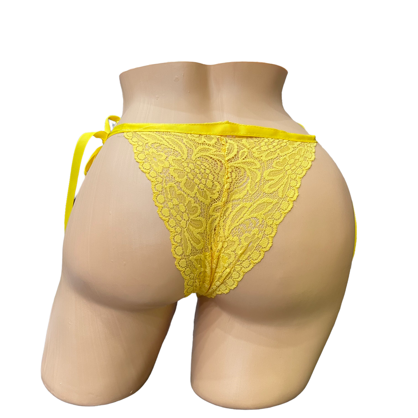Yellow Essential Side Tie Lace Panty