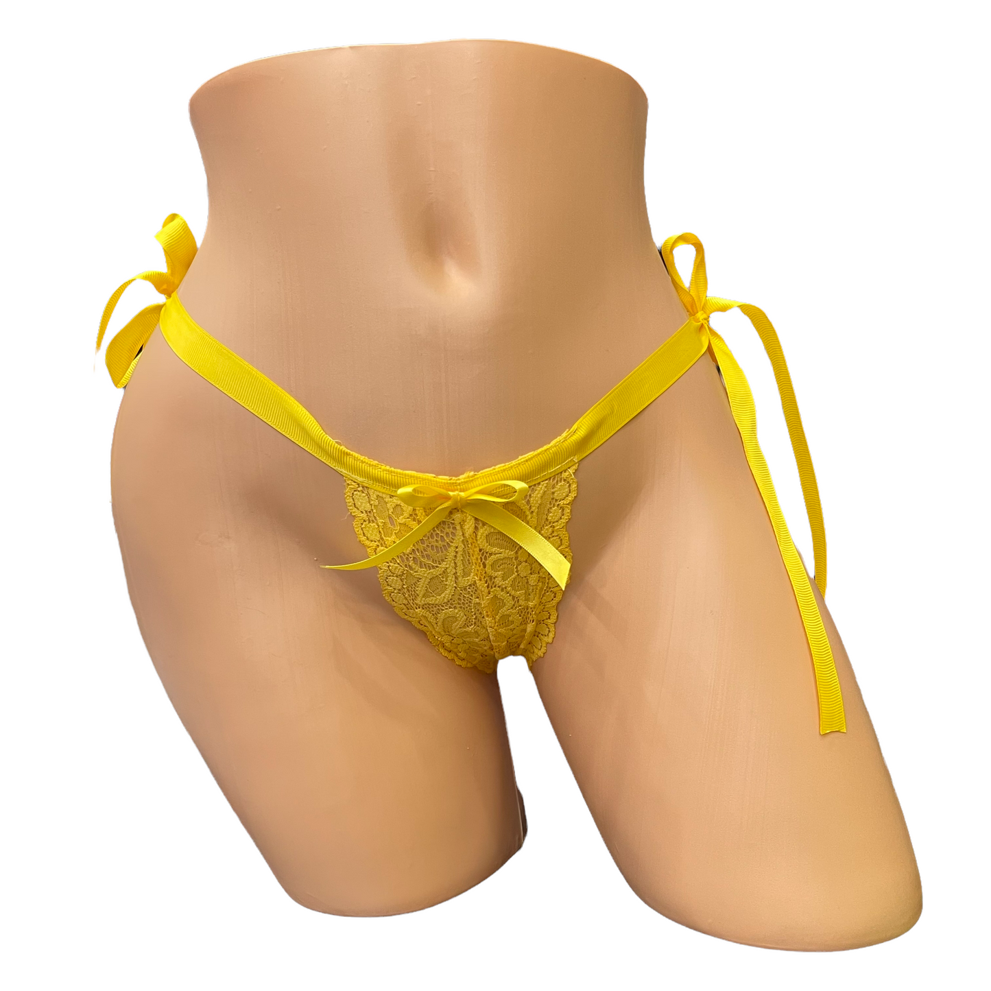 Yellow Essential Side Tie Lace Panty