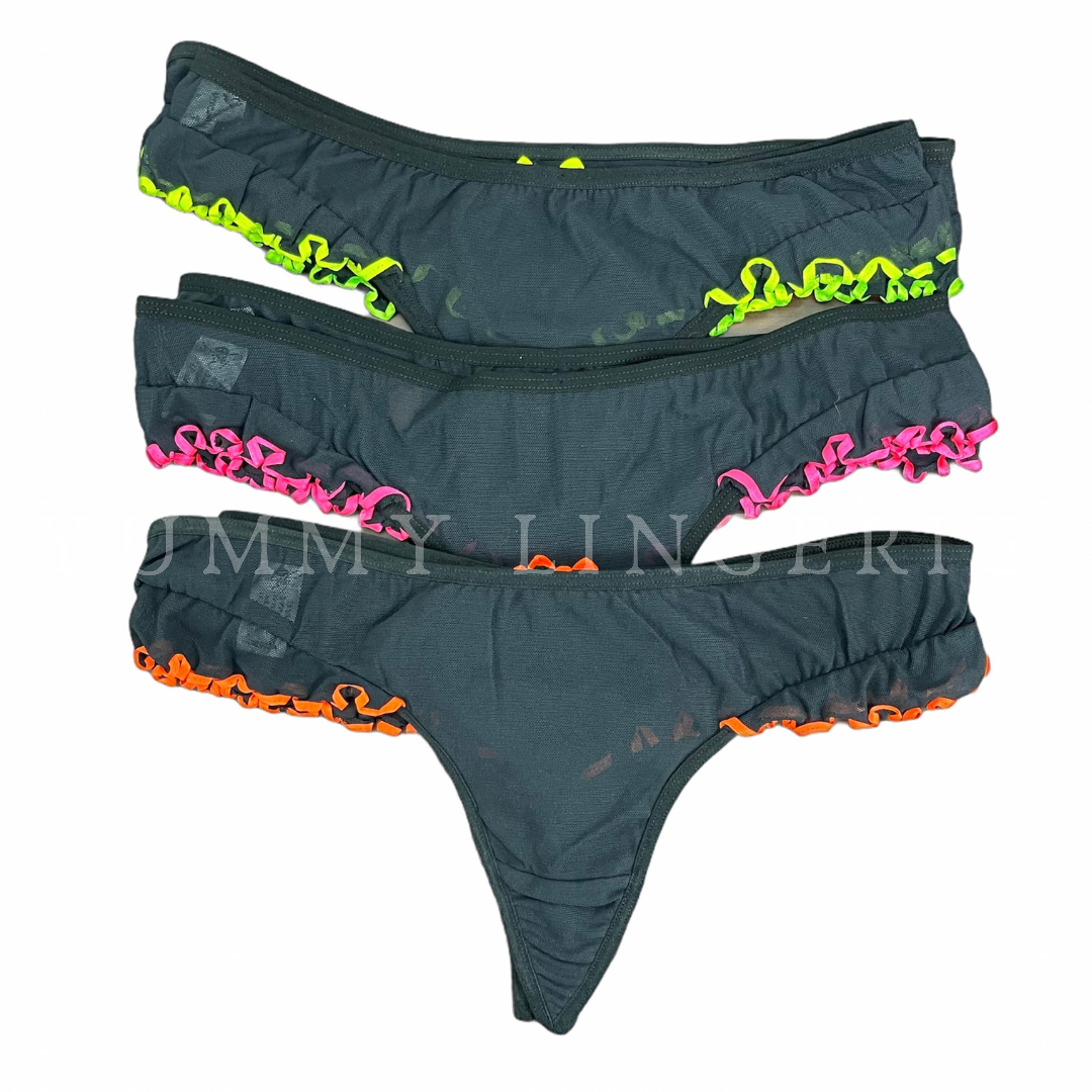 Neon Rouched G-Thong