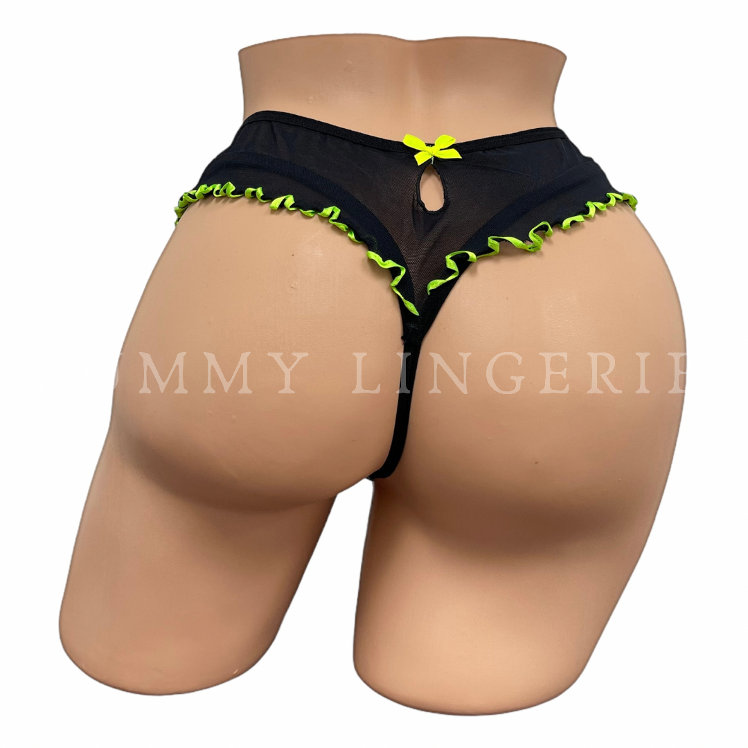 Neon Rouched G-Thong